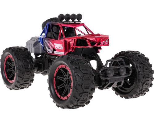 Гусенична машина REAL ROCK з функцією диму на радіокеруванні Червоний