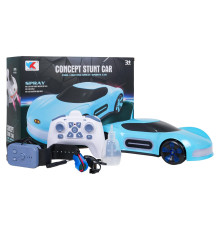 Дитяча машинка  Ramiz 7022-3D на дистанційному керуванні, блакитно-чорна