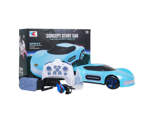 Дитяча машинка  Ramiz 7022-3D на дистанційному керуванні, блакитно-чорна