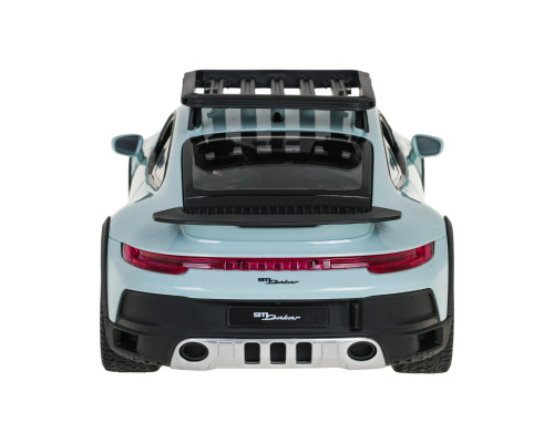 Дитяча машинка RASTAR Porsche 911 Dakar на дистанційному керуванні, масштаб 1:14, блакитно-чорна