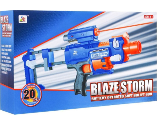 Дитяча рушниця 8+ Blaze Storm + 20 пінопластових куль + Лазерний приціл + Приклад