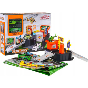 Дитяча автостоянка 3+ Вертолітний майданчик + килимок ZPG.660-S09