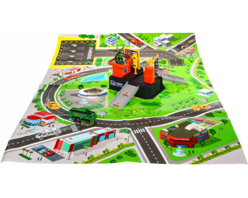 Дитяча автостоянка 3+ Вертолітний майданчик + килимок ZPG.660-S09