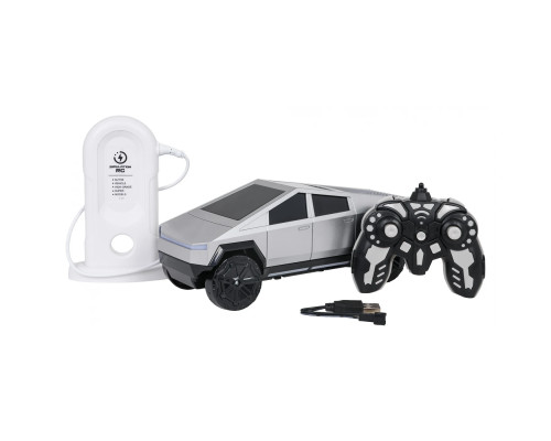 Дитяча машинка  Ramiz 9076 на дистанційному керуванні + зарядна станція, чорно-сіра
