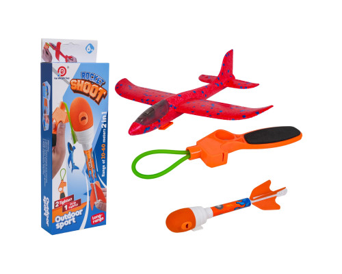 Метальний літак дитячий Ramiz 819-21B 2в1, червоний