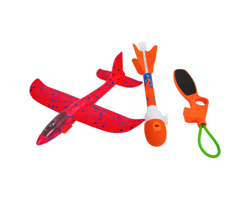 Метальний літак дитячий Ramiz 819-21B 2в1, червоний