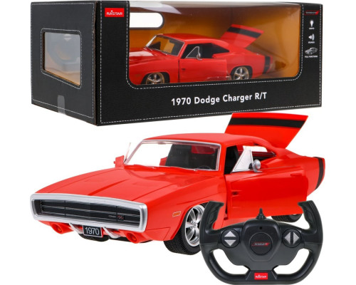 1970 Dodge Charger RT червоний RASTAR модель 1:16 Автомобіль на дистанційному керуванні + пульт дистанційного керування