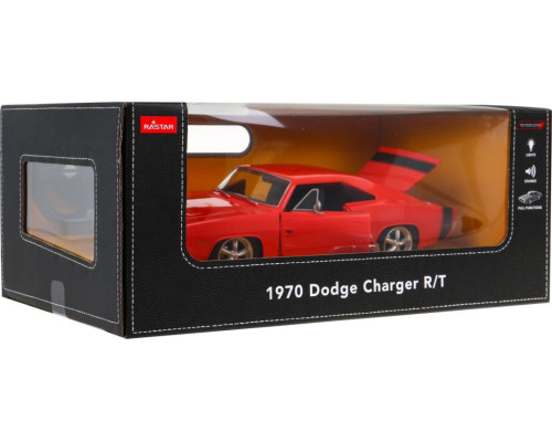 1970 Dodge Charger RT червоний RASTAR модель 1:16 Автомобіль на дистанційному керуванні + пульт дистанційного керування