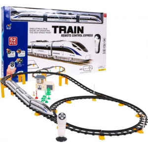 Дитяча гоночна траса з поїздом на 52 елементи