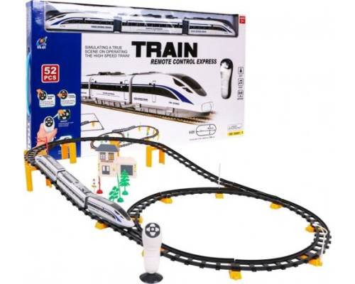 Дитяча гоночна траса з поїздом на 52 елементи