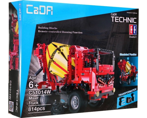 Бетонозмішувач + підйомник 2в1 на дистанційному керуванні для дітей 6+ Технічні блоки CaDA 814 ел