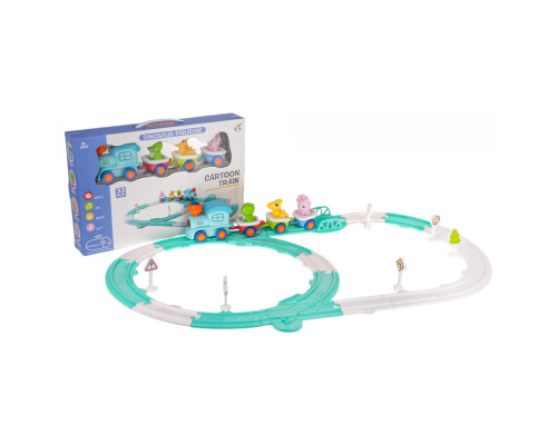 Дитяча залізнична колія Merry Dinos 33 ел.