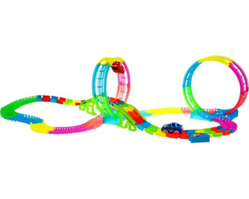 Дитяча гоночна траса, що світиться в темряві для дітей 3+