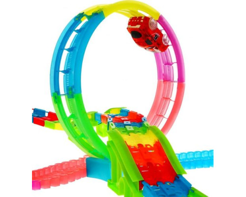 Дитяча гоночна траса, що світиться в темряві для дітей 3+