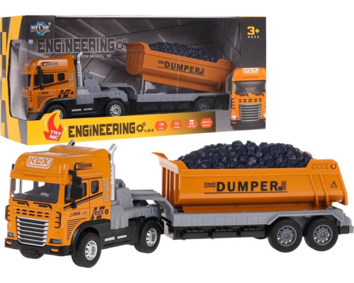 Будівельний самоскид зі світловою та звуковою функцією ZAU.KLX800-242