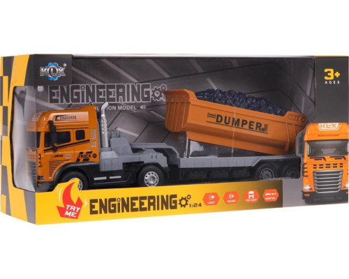 Будівельний самоскид зі світловою та звуковою функцією ZAU.KLX800-242