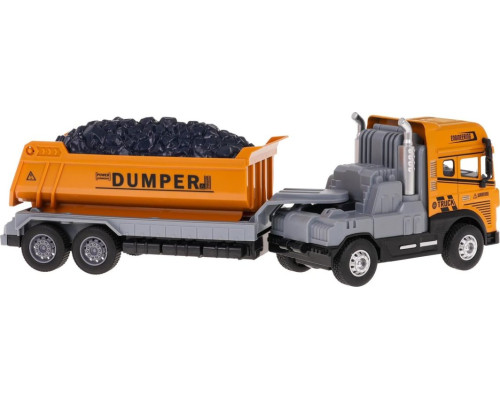 Будівельний самоскид зі світловою та звуковою функцією ZAU.KLX800-242