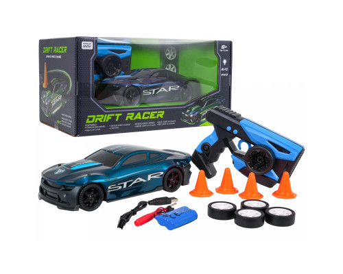 Дитяча машинка Ramiz Star 33638 на дистанційному керуванні, чорно-синя