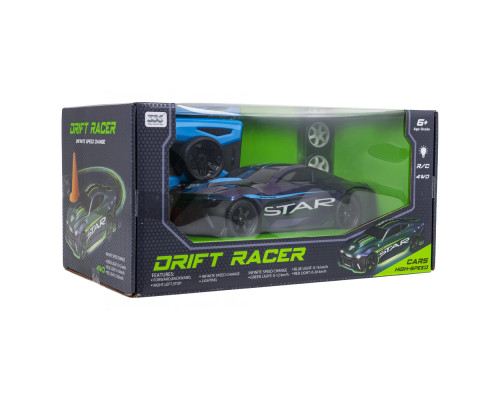 Дитяча машинка Ramiz Star 33638 на дистанційному керуванні, чорно-синя