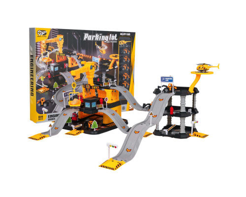 Дитячий іграшковий паркінг Ramiz 666-14 Будівельний майданчик з технікою