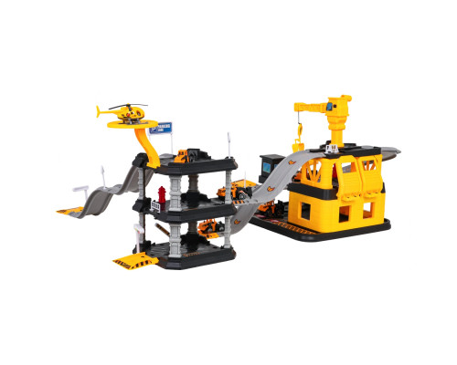 Дитячий іграшковий паркінг Ramiz 666-14 Будівельний майданчик з технікою