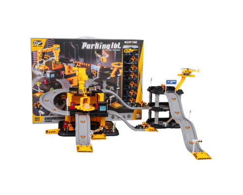 Дитячий іграшковий паркінг Ramiz 666-14 Будівельний майданчик з технікою
