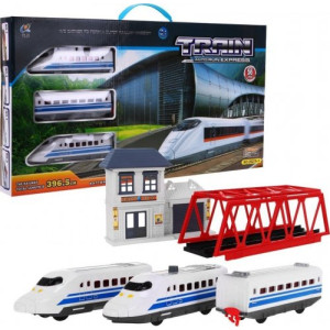 Дитячий потяг з рейками для дітей 3+