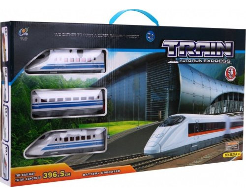 Дитячий потяг з рейками для дітей 3+