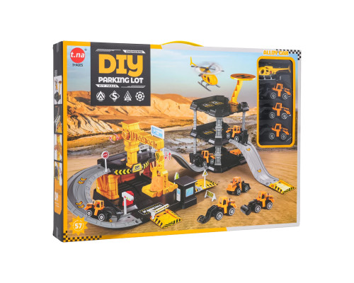 Дитячий іграшковий паркінг та будівельний майданчик Ramiz 1294B + машинки