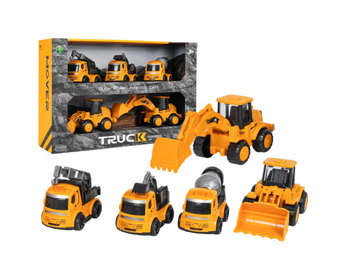 Дитячі будівельні машинки Ramiz 2621-3, жовто-чорні