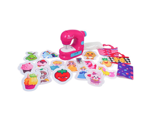 Дитяча швейна машинка з функцією світла, звуку та аксесуарами Ramiz ZDZ.7801-15, рожева