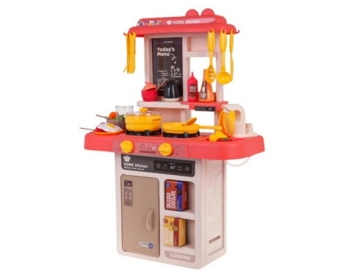 Дитяча кухня з функцією освітлення 43 шт. Рожевий