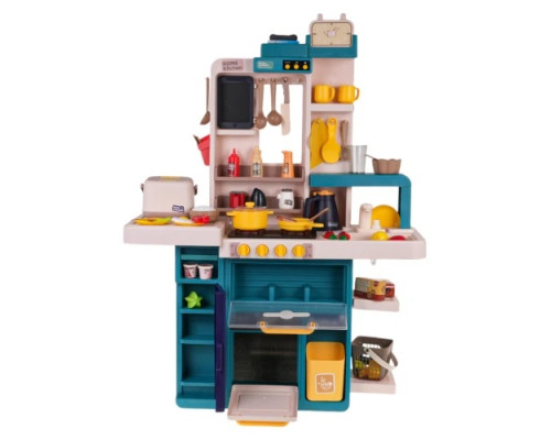 Дитяча кухня з функцією світла, звуку та води 80 шт. Синій