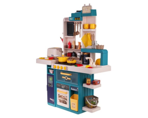 Дитяча кухня з функцією світла, звуку та води 80 шт. Синій