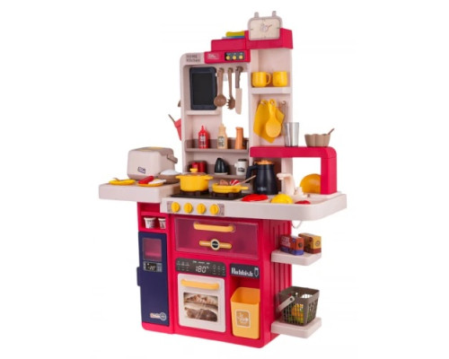 Дитяча кухня з функцією світла, звуку та води 80 шт. Червоний