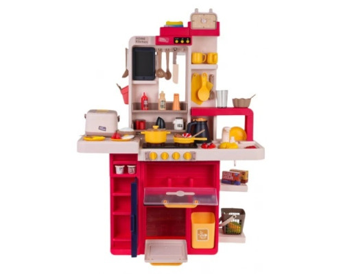 Дитяча кухня з функцією світла, звуку та води 80 шт. Червоний