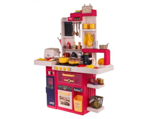 Дитяча кухня з функцією світла, звуку та води 80 шт. Червоний