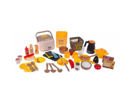 Дитяча кухня з функцією світла, звуку та води 80 шт. Червоний