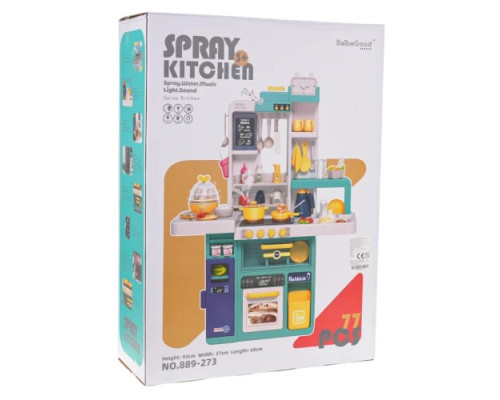 Дитяча кухня зі світлом і звуком 78 шт. Синій