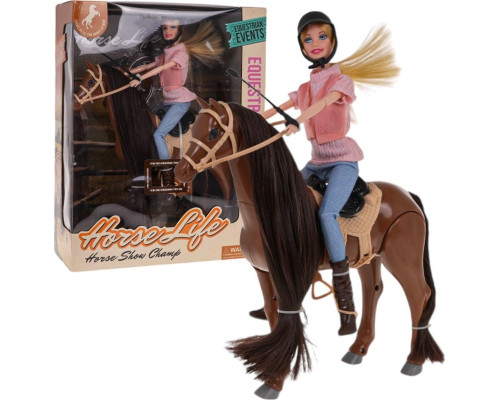 Дитячий набір Лялька з конем + аксесуари ZDZ.112A