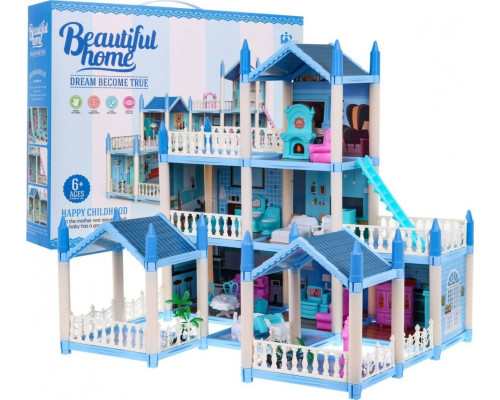  Ляльковий будиночок 6+ 3-х поверховий Синій