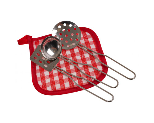 Дитячі металеві кольорові каструлі + аксесуари