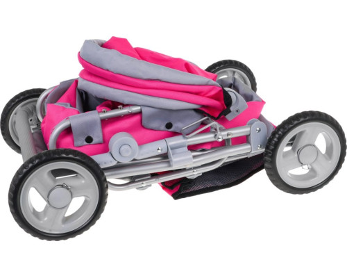 Дитяча іграшкова коляска 2в1 рожева ZDZ.FL8166-1