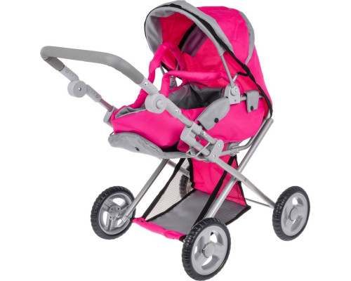 Дитяча іграшкова коляска 2в1 рожева ZDZ.FL8166-1