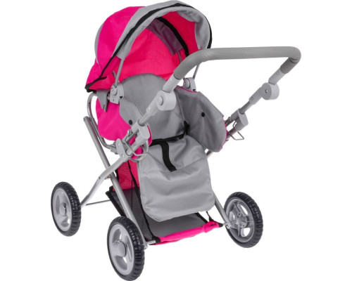 Дитяча іграшкова коляска 2в1 рожева ZDZ.FL8166-1