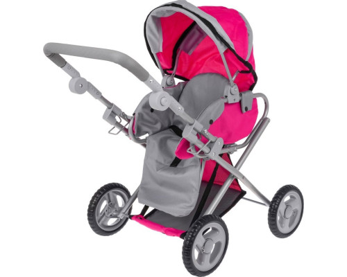 Дитяча іграшкова коляска 2в1 рожева ZDZ.FL8166-1