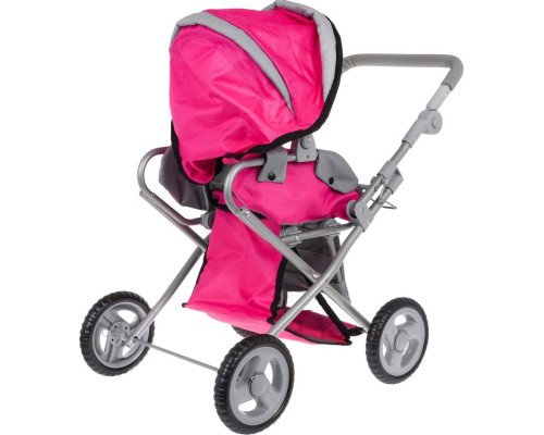 Дитяча іграшкова коляска 2в1 рожева ZDZ.FL8166-1