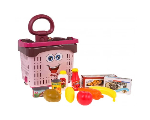 Дитячий іграшковий кошик для покупок + аксесуари Червоний ZDZ.9936.CR