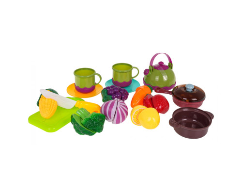 Дитячий кошик для пікніка з овочами та фруктами