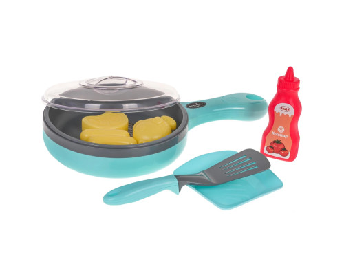 Дитяча іграшкова сковорода зі світловою та звуковою функцією + аксесуари